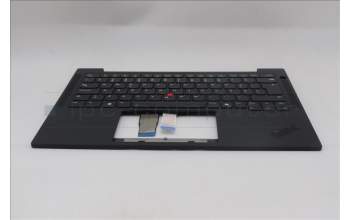 Lenovo 5M11Q54667 C-Cover with keyboard, Portuguese, Black, Backlight, UK