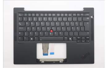 Lenovo 5M11Q54700 C-Cover with keyboard, Swedish/Finnish, Black, Backlight, UK