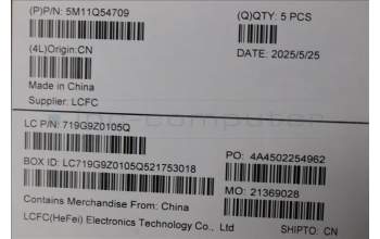 Lenovo 5M11Q54709 C-Cover with keyboard, Switzerland, Black, Backlight, UK