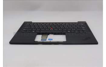 Lenovo 5M11Q54784 C-Cover with keyboard, Arabic, Black, Backlight, US