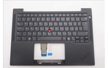 Lenovo 5M11Q54809 C-Cover with keyboard, Bulgarian, Black, Backlight, UK