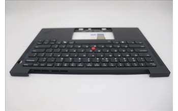 Lenovo 5M11Q54860 C-Cover with keyboard, US English Euro, Black, Backlight, US