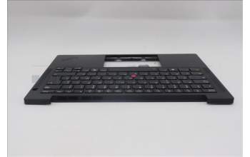 Lenovo 5M11Q54868 C-Cover with keyboard, French, Black, Backlight, US