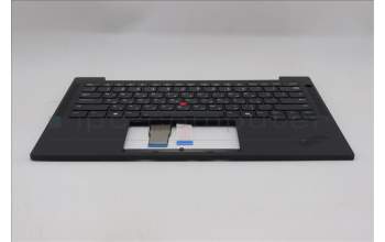 Lenovo 5M11Q54901 C-Cover with keyboard, Hebrew, Black, Backlight, US