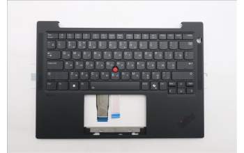 Lenovo 5M11Q54985 C-Cover with keyboard, Russian, Black, Backlight, US
