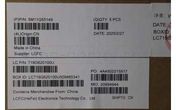 Lenovo 5M11Q55149 C-Cover with keyboard, Italian, FingerPrint Reader, UK