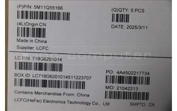 Lenovo 5M11Q55166 C-Cover with keyboard, Portuguese, FingerPrint Reader, UK