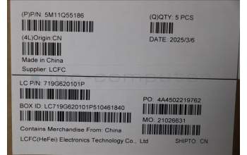 Lenovo 5M11Q55186 C-Cover with keyboard, Ukraine, FingerPrint Reader, US