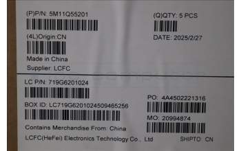 Lenovo 5M11Q55201 C-Cover with keyboard, Swedish/Finnish, FingerPrint Reader, UK