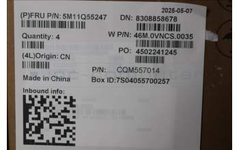 Lenovo 5M11Q55247 C-Cover with keyboard, Nordic, Luna Grey, Non-Backlight, No World Face Camera, UK