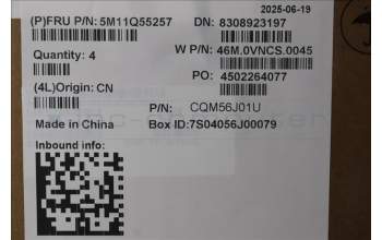 Lenovo 5M11Q55257 C-Cover with keyboard, Switzerland, Luna Grey, Non-Backlight, No World Face Camera, UK