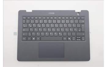 Lenovo 5M11Q55284 C-Cover with keyboard, German, Luna Grey, Non-Backlight, World Face Camera, UK