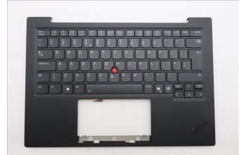 Lenovo 5M11Q55962 C-Cover with keyboard, UK English, Deep Black, FingerPrint Reader, WLAN, UK