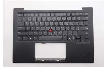 Lenovo 5M11Q55965 C-Cover with keyboard, Arabic, Deep Black, FingerPrint Reader, WLAN, US