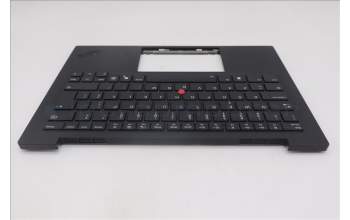 Lenovo 5M11Q55989 C-Cover with keyboard, Portuguese, Deep Black, FingerPrint Reader, WLAN, UK