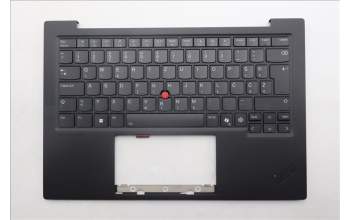Lenovo 5M11Q55991 C-Cover with keyboard, Slovenian, Deep Black, FingerPrint Reader, WLAN, UK