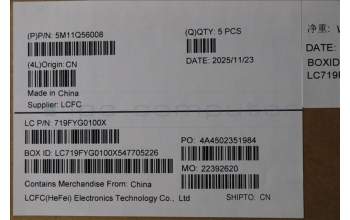 Lenovo 5M11Q56008 MECH_ASM GRP_KBD_BZL_DEN_WW_DB_CHY