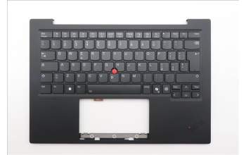 Lenovo 5M11Q56019 C-Cover with keyboard, Italian, Deep Black, FingerPrint Reader, WWAN, UK