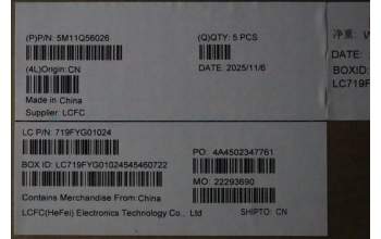 Lenovo 5M11Q56026 C-Cover with keyboard, Portuguese, Deep Black, FingerPrint Reader, WWAN, UK