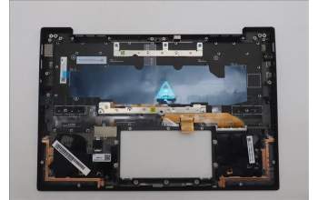 Lenovo 5M11Q56040 C-Cover with keyboard, Belgian, Deep Black, FingerPrint Reader, WWAN, UK