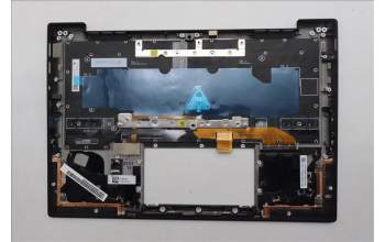 Lenovo 5M11Q56049 C-Cover with keyboard, French, Deep Black, FingerPrint Reader, WWAN, US