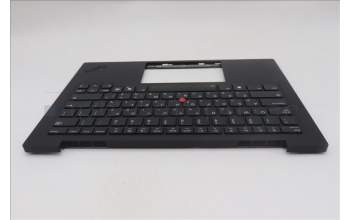 Lenovo 5M11Q56053 C-Cover with keyboard, Israel(Hebrew), Deep Black, FingerPrint Reader, WWAN, US