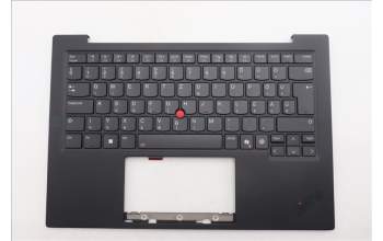 Lenovo 5M11Q56054 C-Cover with keyboard, Hungarian, Deep Black, FingerPrint Reader, WWAN, UK