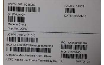 Lenovo 5M11Q56067 C-Cover with keyboard, Swedish/Finnish, Deep Black, FingerPrint Reader, WWAN, UK