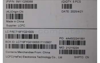 Lenovo 5M11Q56068 C-Cover with keyboard, Switzerland, Deep Black, FingerPrint Reader, WWAN, UK