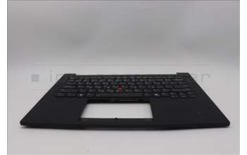 Lenovo 5M11Q60621 C-Cover with keyboard, Greek, Black, Backlight, US
