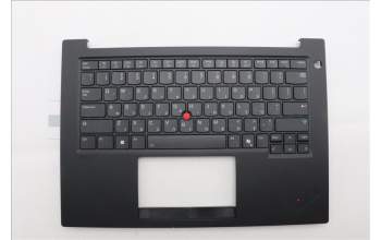 Lenovo 5M11Q60625 C-Cover with keyboard, Hebrew, Black, Backlight, US