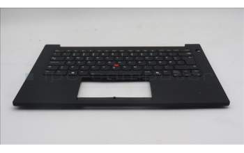 Lenovo 5M11Q60652 C-Cover with keyboard, Norwegian, Black, Backlight, UK