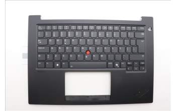 Lenovo 5M11Q60661 C-Cover with keyboard, Portuguese, Black, Backlight, UK
