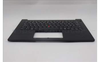 Lenovo 5M11Q60679 C-Cover with keyboard, Switzerland, Black, Backlight, UK