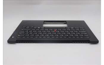 Lenovo 5M11Q60679 C-Cover with keyboard, Switzerland, Black, Backlight, UK