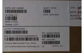 Lenovo 5M11Q60693 C-Cover with keyboard, Turkish, Black, Backlight, UK