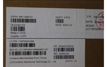 Lenovo 5M11Q60721 C-Cover with keyboard, Belgian, Black, Backlight, UK