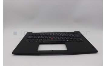 Lenovo 5M11Q60736 C-Cover with keyboard, Bulgarian, Black, Backlight, UK