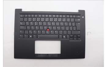 Lenovo 5M11Q60752 C-Cover with keyboard, Czech Slovakian, Black, Backlight, UK