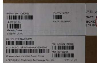 Lenovo 5M11Q60805 MECH_ASM BL KB BK SC GER SRX