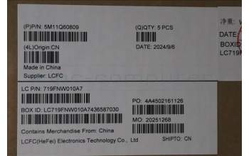 Lenovo 5M11Q60809 C-Cover with keyboard, Greek, Black, Backlight, US