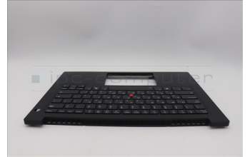 Lenovo 5M11Q60813 C-Cover with keyboard, Hebrew, Black, Backlight, US