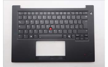 Lenovo 5M11Q60823 C-Cover with keyboard, Italian, Black, Backlight, UK