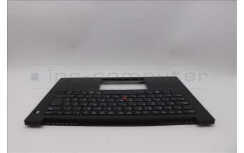 Lenovo 5M11Q60825 C-Cover with keyboard, Italian, Black, Backlight, UK