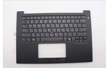 Lenovo 5M11Q60833 C-Cover with keyboard, Korean, Black, Backlight, Smart Card Reader, US