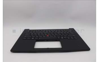 Lenovo 5M11Q60833 C-Cover with keyboard, Korean, Black, Backlight, Smart Card Reader, US