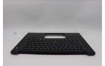 Lenovo 5M11Q60841 C-Cover with keyboard, Norwegian, Black, Backlight, UK