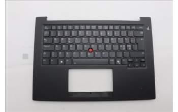 Lenovo 5M11Q60843 C-Cover with keyboard, Nordic, Black, Backlight, UK