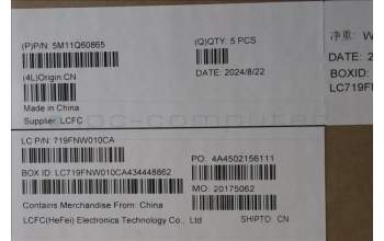 Lenovo 5M11Q60865 C-Cover with keyboard, Swedish/Finnish, Black, Backlight, UK