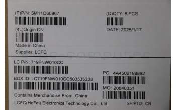 Lenovo 5M11Q60867 C-Cover with keyboard, Switzerland, Black, Backlight, UK